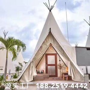 Yurt Tent <b>Canvas</b> Four-season Extended Type Outdoor Camping Shelter With Wooden <b>Frame</b> Structure - Product Image 4