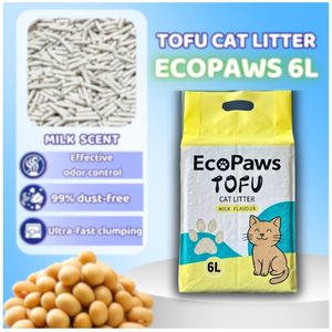ทรายแมวอีโคเพา ผลิตจากเส้นใยถั่วเหลือง เป็นมิตรต่อสิ่งแวดล้อม จับตัวเป็นก้อนเร็ว ฝุ่นน้อย ควบคุมกลิ่นได้ดี ย่อยสลายได้ทางชีวภาพ สำหรับส่งออก - Product Image 1