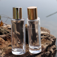 Bouteille vide en verre bleu transparent de 120 ml/30 ml pour diffuseur de parfum à bâtonnets, avec compte-gouttes et sceau estampé à chaud, pour usage cosmétique domestique - Vente en gros
