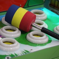 Machine de jeu Crazy grenouille pour enfants, avec marteau, jeu de tir à l'arc