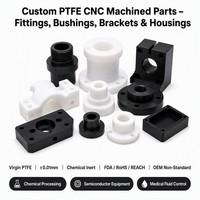 Usinage CNC sur mesure en PTFE pour services de tournage et fraisage de pièces plastiques d'équipements industriels - Petites commandes de précision acceptées