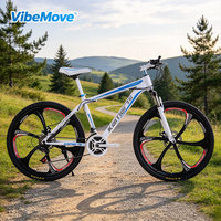 Vélo de montagne 26 pouces, freins à double disque, cadre en acier au carbone, fourche à ressort, vitesses variables pour hommes, femmes, jeunes, cyclisme XC