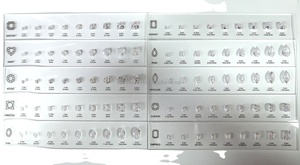 Selettore diamantato formato carati grafico forme di fantasia e scatola intera logo su misura zircone cubico gemma sfusa per <span class=keywords><strong>gioielleria</strong></span> - Product Image 4