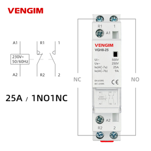 Contacteur AC modulaire VG-VCH8-25 25A AC220V/230V 2P 2NO 1NO1NC 2NC pour maison intelligente, hôtel, montage sur rail DIN L32 - Product Image 3
