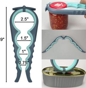 Apribottiglie 4 in 1 apribottiglie multifunzione Kit apribottiglie facile da usare per bambini, anziani e pazienti di artrite - Product Image 2