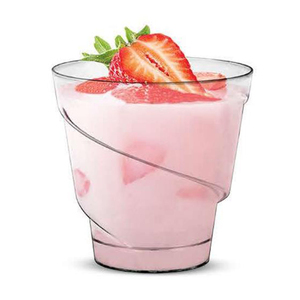 Mini taza de postre personalizada transparente de 140Ml/4,7 oz con tapa, taza de pastel de plástico PS, taza de parfait de plástico de alta calidad para pudín de pastel de <span class=keywords><strong>Mousse</strong></span> - Product Image 5