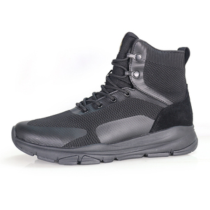 Botas Tácticas Hanagal, Botas de Combate de Cuero Genuino, Zapatos de Caza, Zapatos de Exterior para <span class=keywords><strong>Hombre</strong></span>, <span class=keywords><strong>Arena</strong></span>/Negro, OEM ODM - Product Image 2