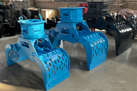 Grappin de tri hydraulique pour excavatrice de 18 à 25 tonnes, grappin de démolition pour pierres, bois et débris