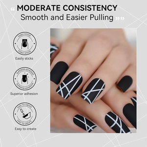 R S Nail 5g Gel Araignée Noir et Blanc pour <span class=keywords><strong>Dessin</strong></span> Floral et Lignes Créatives, Vernis à Ongles Manucure Créative - Product Image 4