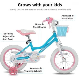 Vélo pour filles, pour les tout-petits et les enfants de 2 à 13 ans, vélo pour enfants de 12, 14, 16, <span class=keywords><strong>18</strong></span>, 20 <span class=keywords><strong>pouces</strong></span> avec roues d'apprentissage et panier - Product Image 5