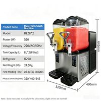 Nouvelle machine à slush commerciale à 2 ou 3 bacs pour boissons glacées, Daiquiri, Margarita et Slushie