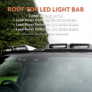 Lumière <span class=keywords><strong>de</strong></span> toit Led projecteur lampe rénovation pour Land Rover Defender 2020-2025 DRL automobile extérieur voiture accessoires carrosserie Kit - Product Image 2