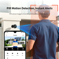 Caméra Intérieure Wi-Fi OiKay pour Sécurité Domestique 1080P 2M H.264 2.4G avec Stockage Cloud, Détection Humaine PIR, 65 Jours d'Autonomie en Veille