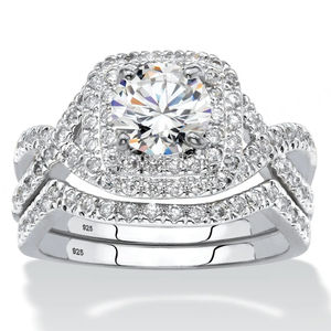 Anillo de Compromiso de Plata de Ley para Mujer, Certificado por IGI, con Circonita Cúbica y Piedra Tallada, para Boda, Aniversario, Regalo - Product Image 1