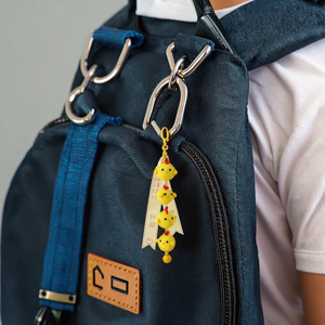 Handmade móc sang trọng Móc khóa đồ chơi mini Keychain Quà tặng tự làm trang trí sợi Túi Mặt dây chuyền Đen lợn vịt quyến rũ chuỗi Keychain - Product Image 4