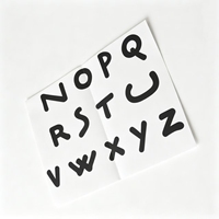 Tarjetas de Memoria Educativas Personalizadas con el Alfabeto ABC Impreso en Papel para Niños, Aprendizaje Temprano, Letras Negras en Papel Educativo