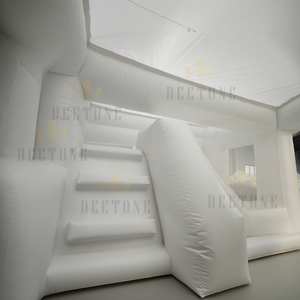 Salida de fábrica <span class=keywords><strong>Castillo</strong></span> inflable Casa de rebote Doble tobogán Blanco <span class=keywords><strong>Castillo</strong></span> de salto inflable Boda <span class=keywords><strong>Castillo</strong></span> <span class=keywords><strong>hinchable</strong></span> para la venta - Product Image 5