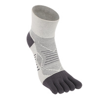 Chaussettes de sport pour hommes en spandex personnalisables, mi-mollet, à cinq doigts, séchage rapide, respirantes, résistantes à l'humidité