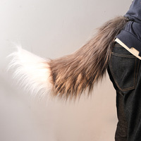 Accessoires de cosplay populaires : queues d'animaux en peluche faites à la main, grandes tailles, pour hommes et adultes – queues de renard et de loup