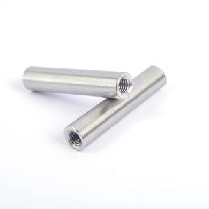 Нержавеющая сталь AL6063 Резьбовая втулка стержень стержня Соединительная гайка - Product Image 5