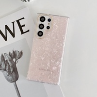 Étui de téléphone de luxe à motif coquillage, paillettes lumineuses pour Samsung Galaxy S23 Ultra, étui en TPU, coques de téléphone portables populaires