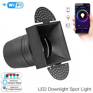 Réflecteur moderne Downlight <span class=keywords><strong>Spot</strong></span> 8W 10W 12W sans bordure réglable COB Down <span class=keywords><strong>Spot</strong></span> LED anti-éblouissement Downlight avec pilote Dali - Product Image 2