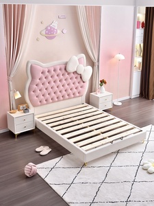 Luxury Bedroom Furniture Queen Matrimonial King Size <strong>Beds</strong> Frame Up-Holstered <strong>Kitty</strong> Single <strong>Bed</strong> <strong>Hello</strong> <strong>Kitty</strong> Kids <strong>Bed</strong> for Girl - Product Image 5