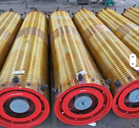 Tambour de levage à double poutre de 50 tonnes, robuste, en acier Q345B, à rainures CNC Lebus, pour pont roulant