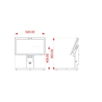 Estación de Trabajo RFID con Ángulo de Visión Giratorio y Área de Lectura de Tarjetas de Identificación para Gestión de Programación de Etiquetas RFID en Archivos de Libros