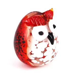 Figurines hibou en verre de murano, produit Unique, pour cadeau,