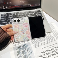 Coque Duo pour téléphone, motif floral de dessin animé style Instagram, protection intégrale antichoc, compatible écran pliable, Ultra PC, tendance