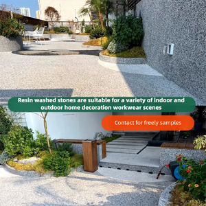 Prix de gros Pierre de lavage en résine Bonne étanchéité Performance Protection UV Pebble Wash Stone <span class=keywords><strong>Peinture</strong></span> en résine - Product Image 6