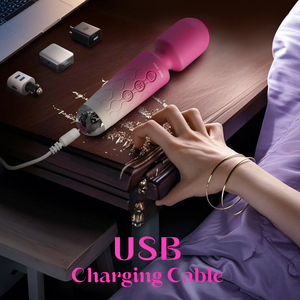 Venta caliente sexo masaje chino 20 frecuencias de modo Usb recargable vibrador cuerpo varita masajeador para mujer - Product Image 5