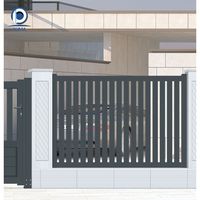 Portail coulissant moderne en aluminium, portail de clôture extérieur pour l'intimité, portail d'entrée de villa résidentielle, design personnalisé