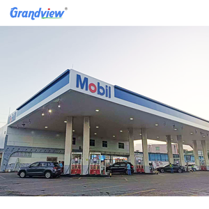 Station de carburant Structure d'éclairage Espace Cadre Accessoires Station de remplissage Led Publicité Auvent Station-service Fascia Board - Product Image 2