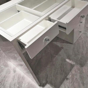Table de maquillage de luxe moderne pour chambre à coucher avec miroir LED et tiroir lumineux, <span class=keywords><strong>coiffeuse</strong></span> pour chambre - Product Image 3