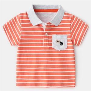 Vêtements de boutique pour enfants en gros, t-shirt polo rayé en coton pour l'été, provenant d'un fournisseur chinois - Product Image 1