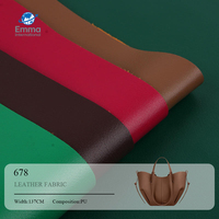 Cuir synthétique PU en cuir de vachette avec fond en imitation coton de 1,2 mm pour meubles, sacs à main pour femmes, sacs souples, bagages 678
