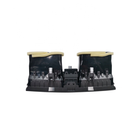 Conjunto de Rejilla de Ventilación de Aire Acondicionado para el Tablero Central del Automóvil 55660-06030 con Interruptor de Luces de Emergencia, Compatible con Toyota Camry XV40 Aurion 2007-11