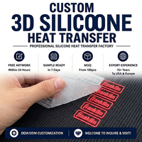 Étiquettes de vêtements en silicone personnalisées en gros avec impression sérigraphique, transfert thermique et logo sur mesure