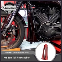 Advanblack Spoiler inférieur en fibre de verre pour HD M8 Softail Breakout / Street Bob / Low Rider 2018 et plus avec grille métallique