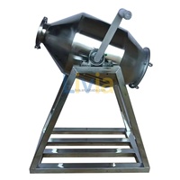 Mélangeur à double cône de 30 L pour la transformation alimentaire, machine à mélanger les poudres pour le curcuma, le gingembre, le masala, le thé et les épices