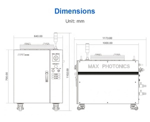 แหล่งกำเนิดเลเซอร์ต่อเนื่อง 6000w 6kw รุ่น Original Max MFSC-6000 สำหรับเครื่องตัดเลเซอร์ไฟเบอร์โลหะ - Product Image 3