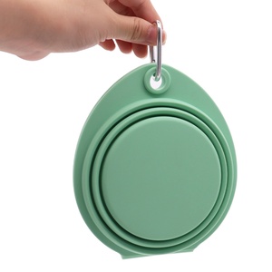 Fabricante OEM ODM, Tazón Portátil Plegable de Silicona de Grado Alimenticio 2 en 1 para Mascotas, Perros y Gatos, para Comida y Agua, Ideal para Viajes - Product Image 3