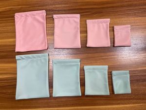 Factory Wholesale Multi Size Self Closing Leather Snap Pouch Custom Logo Spring Top Jewelry Watch Storage Leather Bag In Stock - Product Image 2