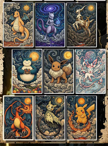 YQ Wholesale Premium Japanese Anime Pokemoned Cute Art Board Collectible TCG sealed Blind Fan Art Booster Box Board Games - Product Image 5