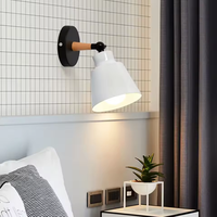 Lampu Dinding LED Modern Warna Macaron Besi, Gaya Nordic Minimalis, Lampu Sconce Samping Tempat Tidur, Dekorasi Dinding Ruang Tamu/Ruang Makan