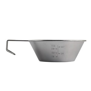 Taza Sierra de Acero Inoxidable para Exteriores, Tazón Portátil para Camping con Escala de Medición y Asa de Alambre para Excursiones, Picnic, Café y Té - Product Image 2