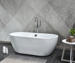 Bañera independiente de acrílico ovalada antideslizante, para Hotel, interior, 65 pulgadas, gran oferta - Product Image 5