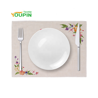 Impression numérique Sets de table à sublimation 30x40cm Sets de table rectangulaires vierges pour cadeaux personnalisés